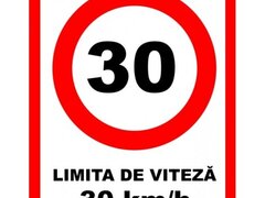 Placuta pentru limita de viteza 30 km la ora